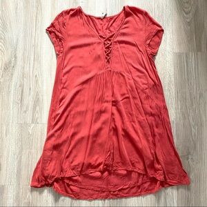 ⭐️3/$25 Amuse Society Cap Sleeve Crinkle Tshirt Dress Sz M